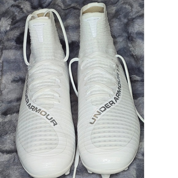 NWB Under Armour Highlight MC 2.0 INTLKNT White Football Cleats Mens 12 main image 6